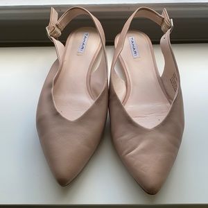 Tahari Salma slingback leather flats